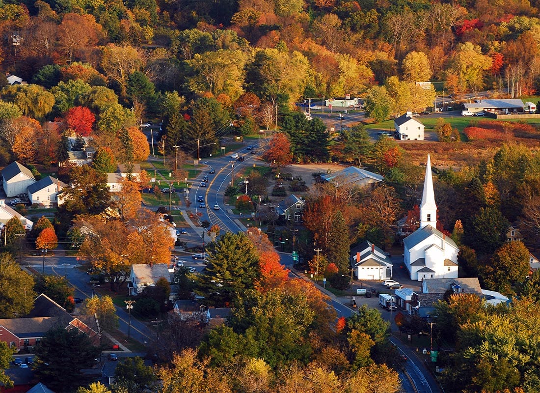 South Windsor, CT - A Classic New England Town, With a White Church and a Large Steeple